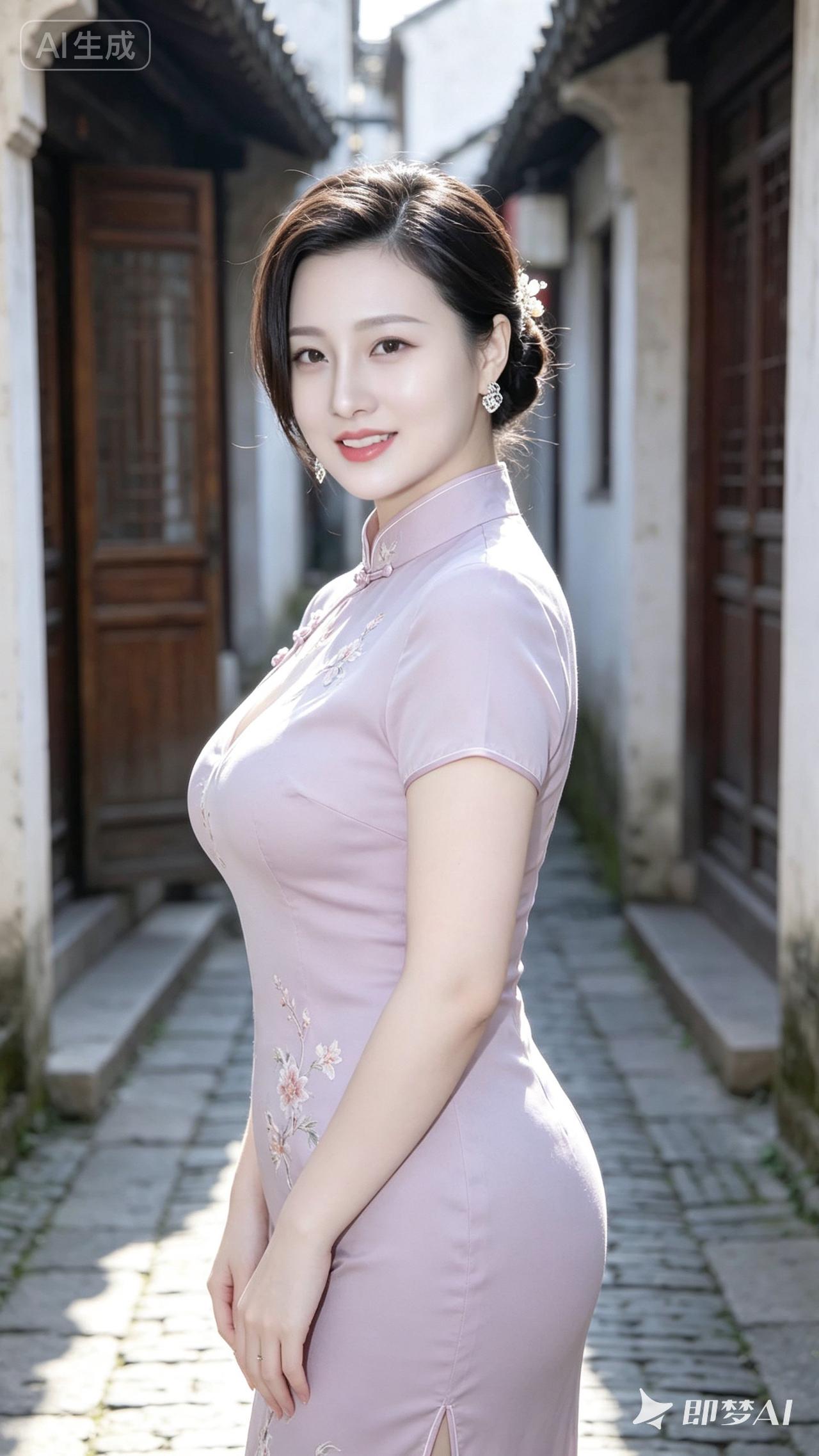 旗袍的柔美与古典，尽显东方女性的优雅韵味。