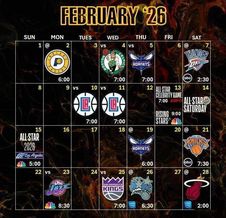 全明星短假赛前火箭队的赛程·2月3日（周二）：客战步行者·2月5日（周四）：