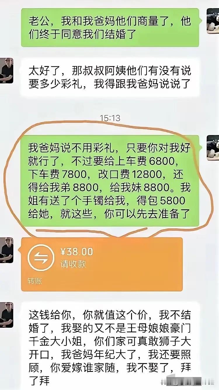 如果不要彩礼的话，这个加起来真不多[捂脸哭]
