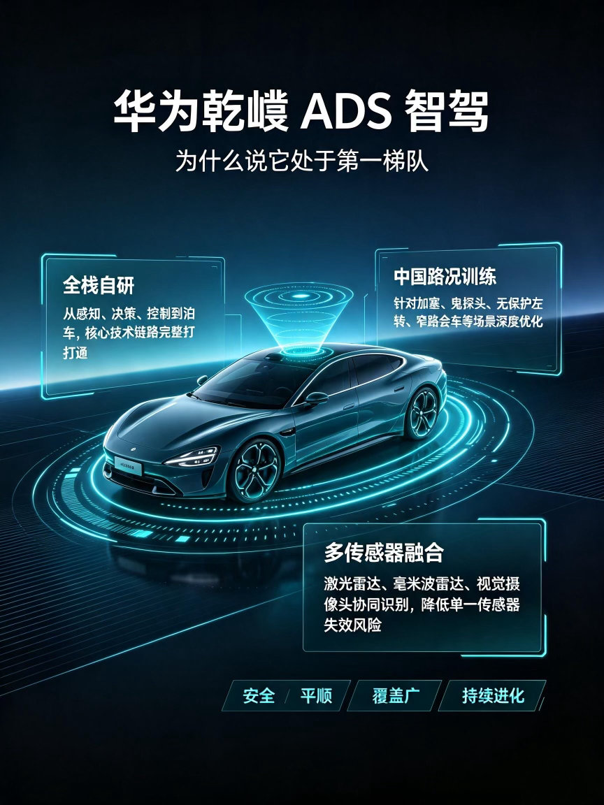 试驾对比多款车型，终于明白为什么很多人说华为乾崑ADS是国产智驾天花板...
