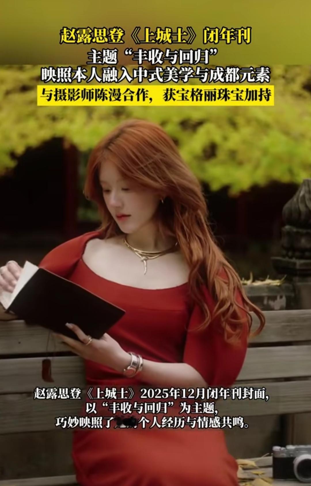 刷到赵露思《上城士》闭年刊时，突然被封面那句“丰收从不是突然降临”戳中了。印象里