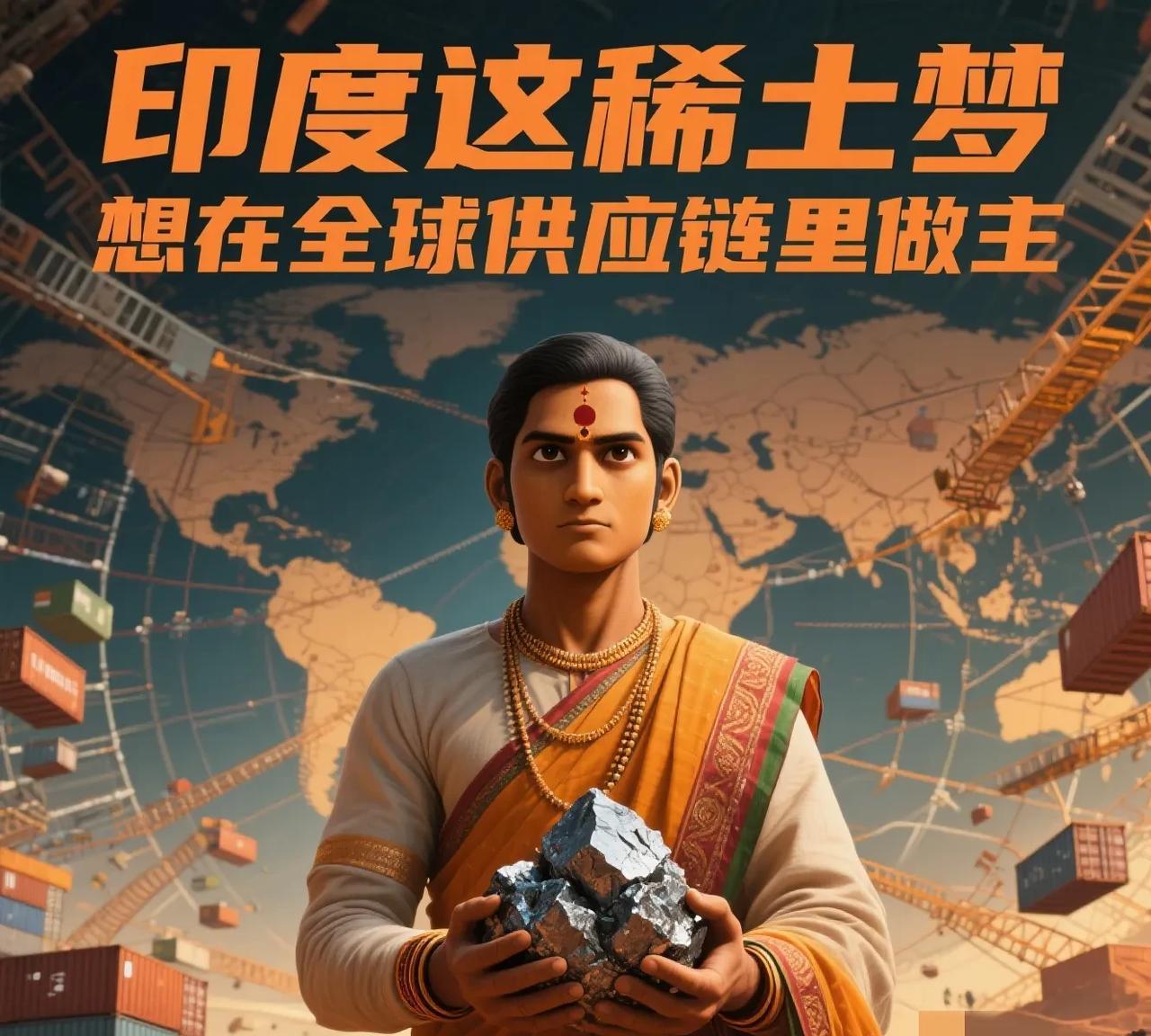 印度稀土储量世界前五，海滨砂矿沉积物还占全球近35%，这资源看着挺牛。但现实却是