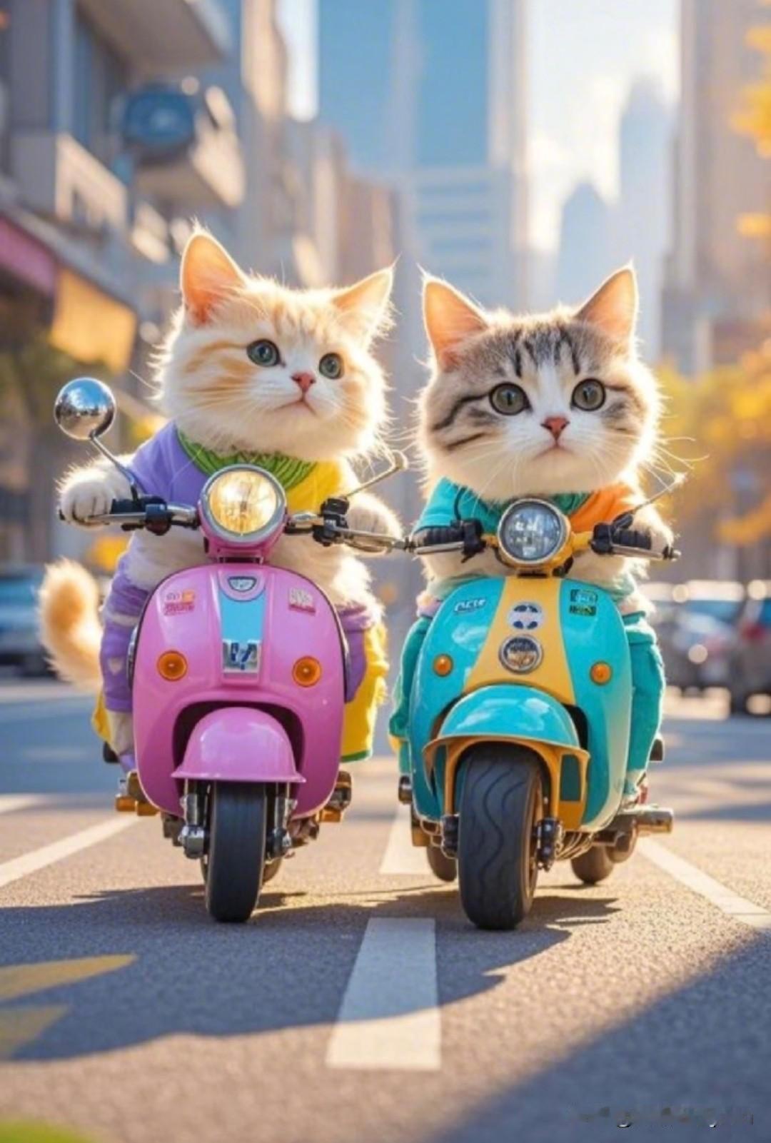 家有两只小猫，一只黄白，一只黑白，刚回来的时候，小黑猫体型是明显瘦一圈的，