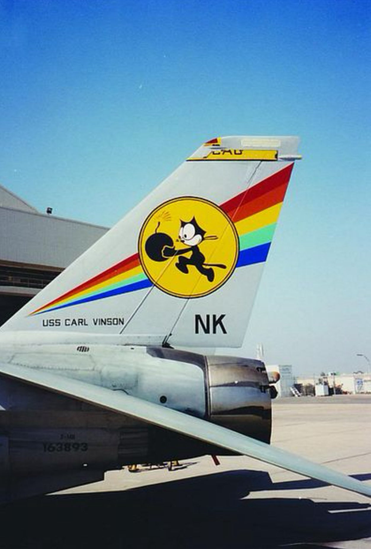 猫宁。F-14大猫们的彩虹垂尾涂装​​​