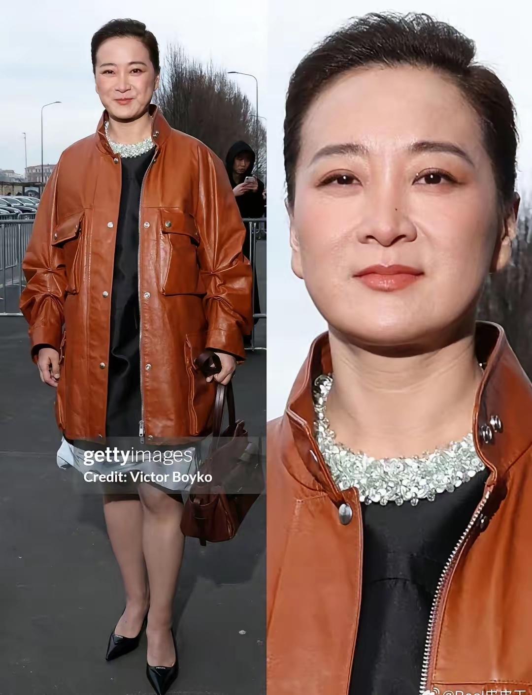 许久不见的贾玲，最新亮相米兰时装周的一组照片直接刷屏全网。她现在早已不是瘦不