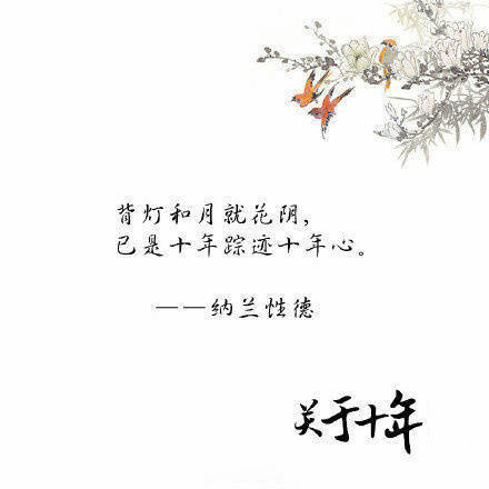 关于十年的古诗