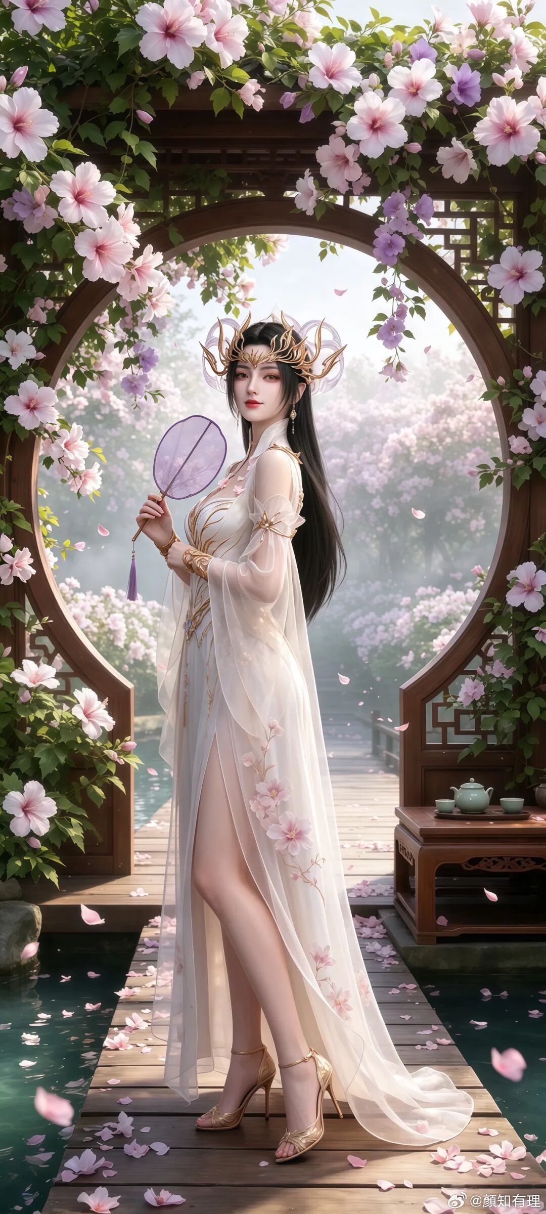 斗破苍穹美杜莎新建模：白衣斗圣风华绝代，国漫女神壁纸一眼沦陷次元新星计划国漫动漫