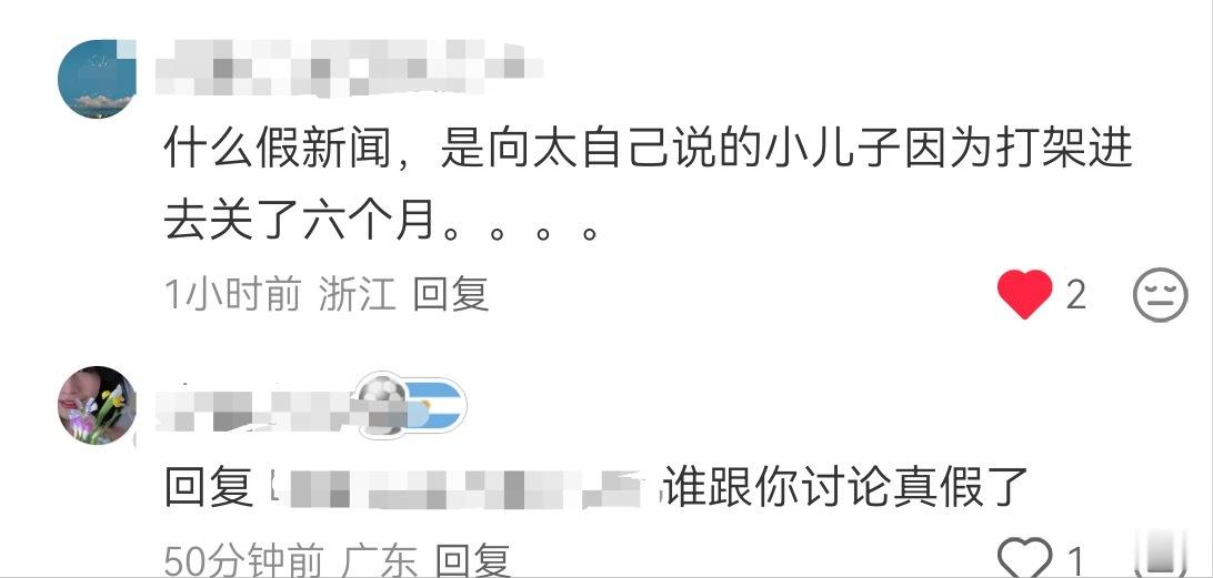 “他可能内心不坏，但控制不住情绪爱打人”“谁跟你讨论真假了”这时候又不讨论真假了