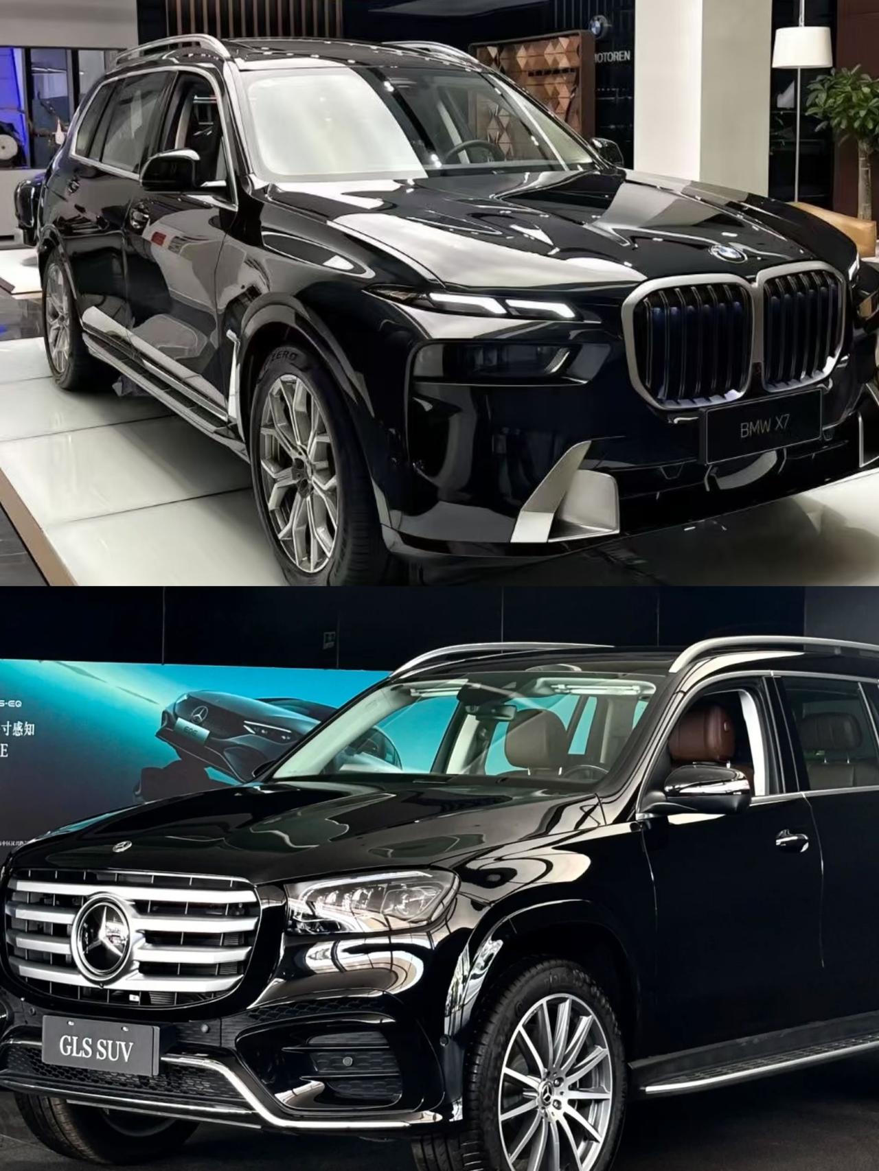 宝马X7与奔驰GLS450同属德系百万级旗舰，却性格迥异。若把X7比作西装跑手，