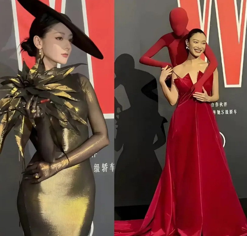倪妮估计是后悔了，她没想到自己走个红毯，穿了和迪丽热巴同品牌的高定，结果热巴被夸