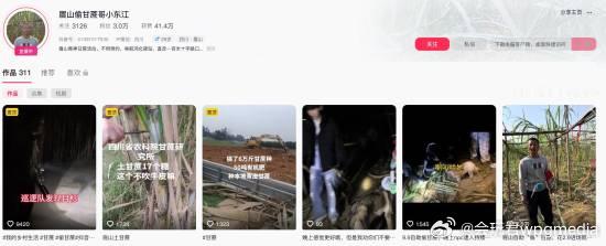 “偷甘蔗”农场有人只“偷”不给钱：老板无奈只能收取门票费据媒体报道，近日抖音博主