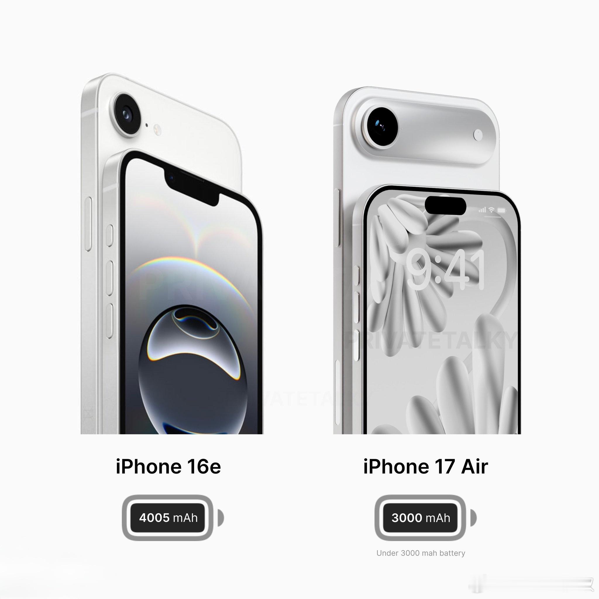 iPhone17Air还没发布就沦落到跟三线产品对比了[笑着哭]​​​