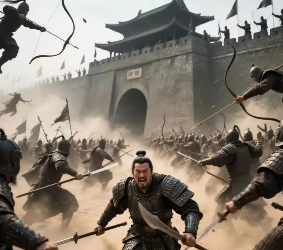 玄武门之变的关键时刻，薛万彻带着两千士兵举着火把冲向秦王府。夜色中马蹄声震得地面