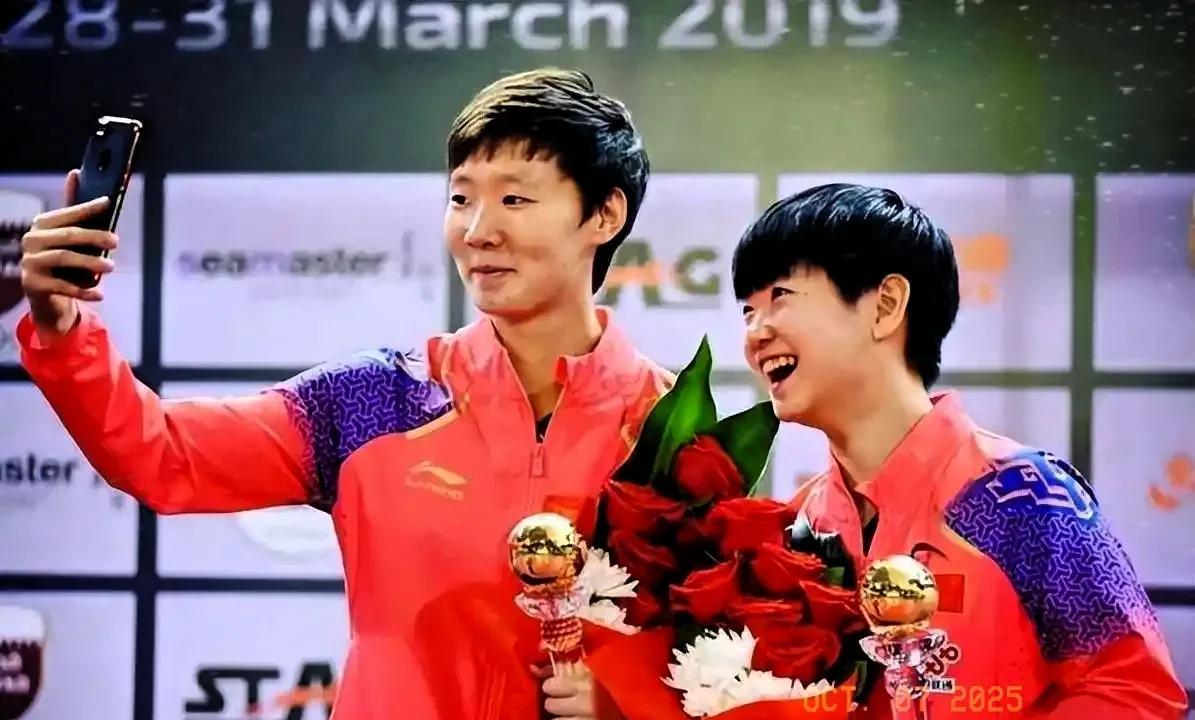 毫无悬念洛杉矶奥运会女单的两个名额就是孙颖莎和王曼昱2025年乒乓球