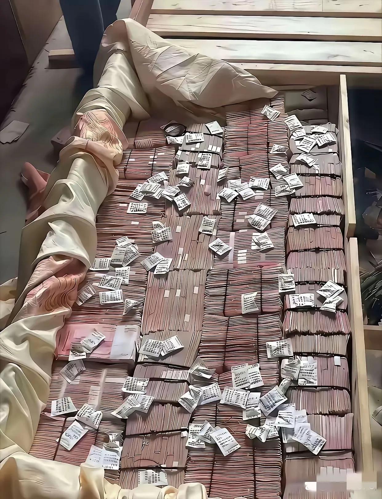 从放了那么多包干燥剂来看，主人公还是很爱护人民币的[赞]