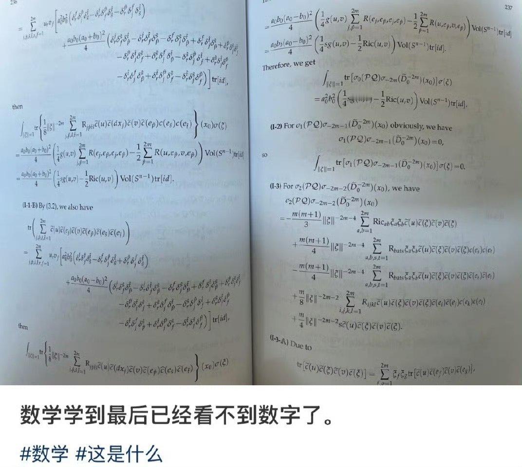数学学到最后已经看不到数字了数学学到最后，抄作业的都抄不明白，这是真的