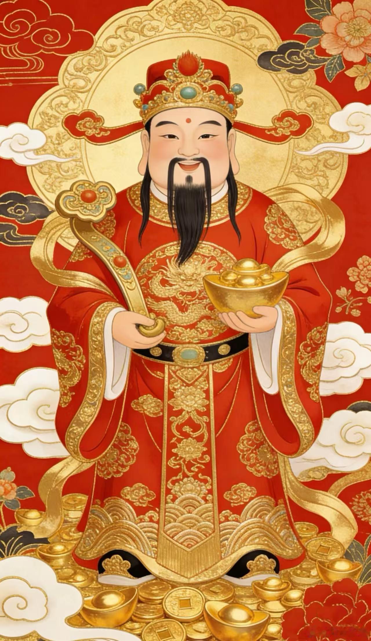 财神到🙏愿财神护佑财运通，钱财广进不缺福，事业顺利无阻碍，前程似锦路光明，家