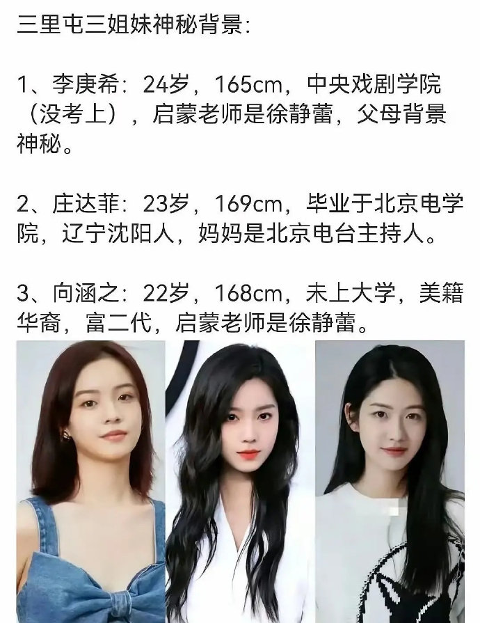 徐静蕾一己之力向内娱输送了三里屯的两姐妹