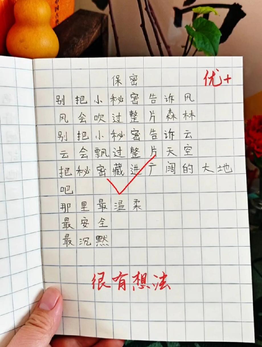 这篇小学生的“保密诗”太戳心！把秘密藏进大地，谁小时候没偷偷藏过心事？