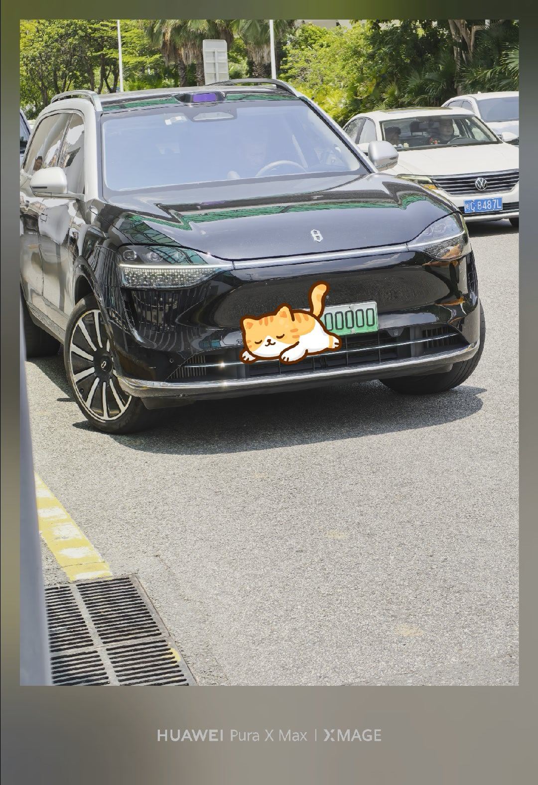 看到一个非常有辨识度的车牌