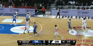 中国男篮的配合真是太美妙了！在今天进行的中国男篮和中国台北男篮的焦点战中，当时比