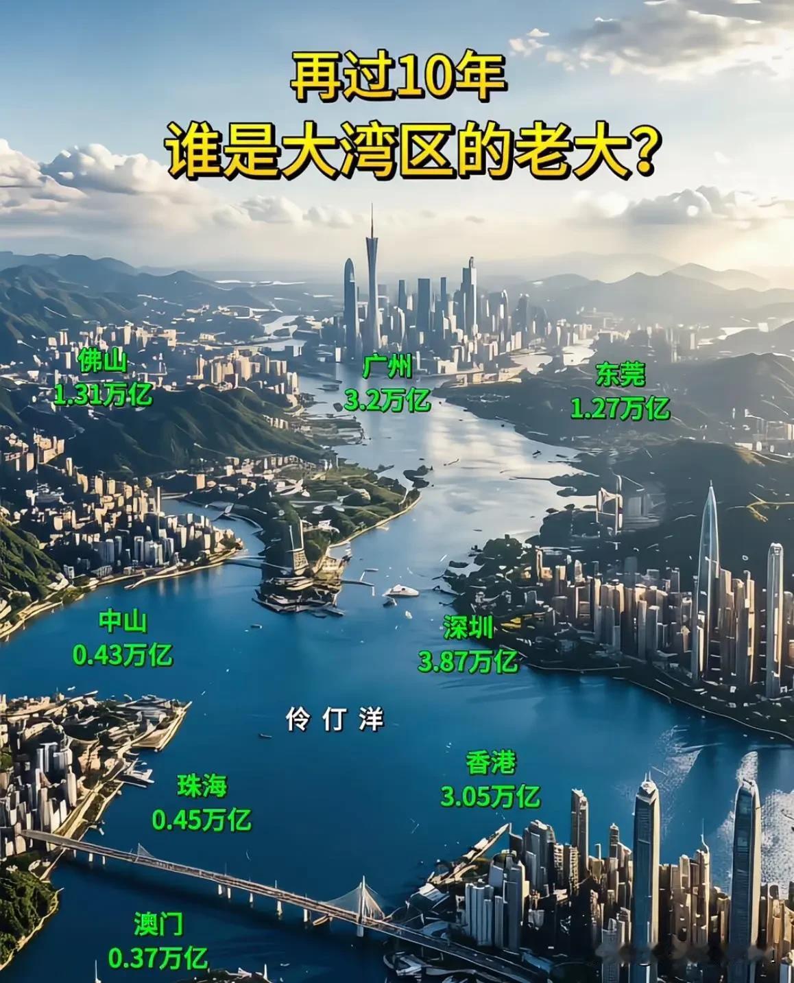 一张图看懂广州：藏在向南发展里的焦虑与野心很多人看完城市规划图后感慨，广州