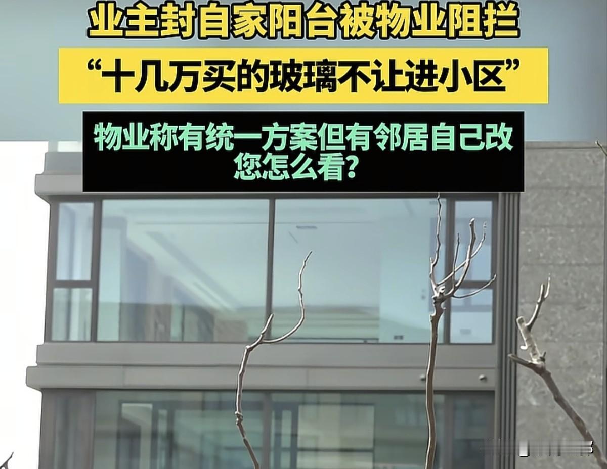 自己房子自己说了不算，想装什么窗户，必须得有物业说了算，郑州的荆女士花了几百万买