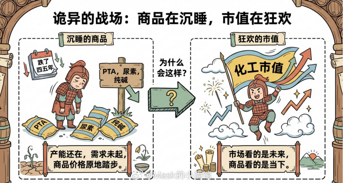 化工的大周期还在到来化工跌了几天有些人就拿不住了。我想说的是，逻辑和交易是不一样