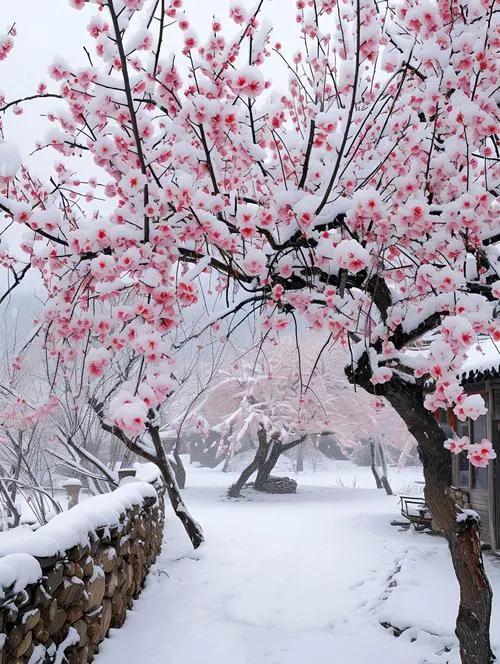 梅花能在冬天凌寒开放，核心是它自身有独特的生理结构，还练就了适配寒冬的生存本事，