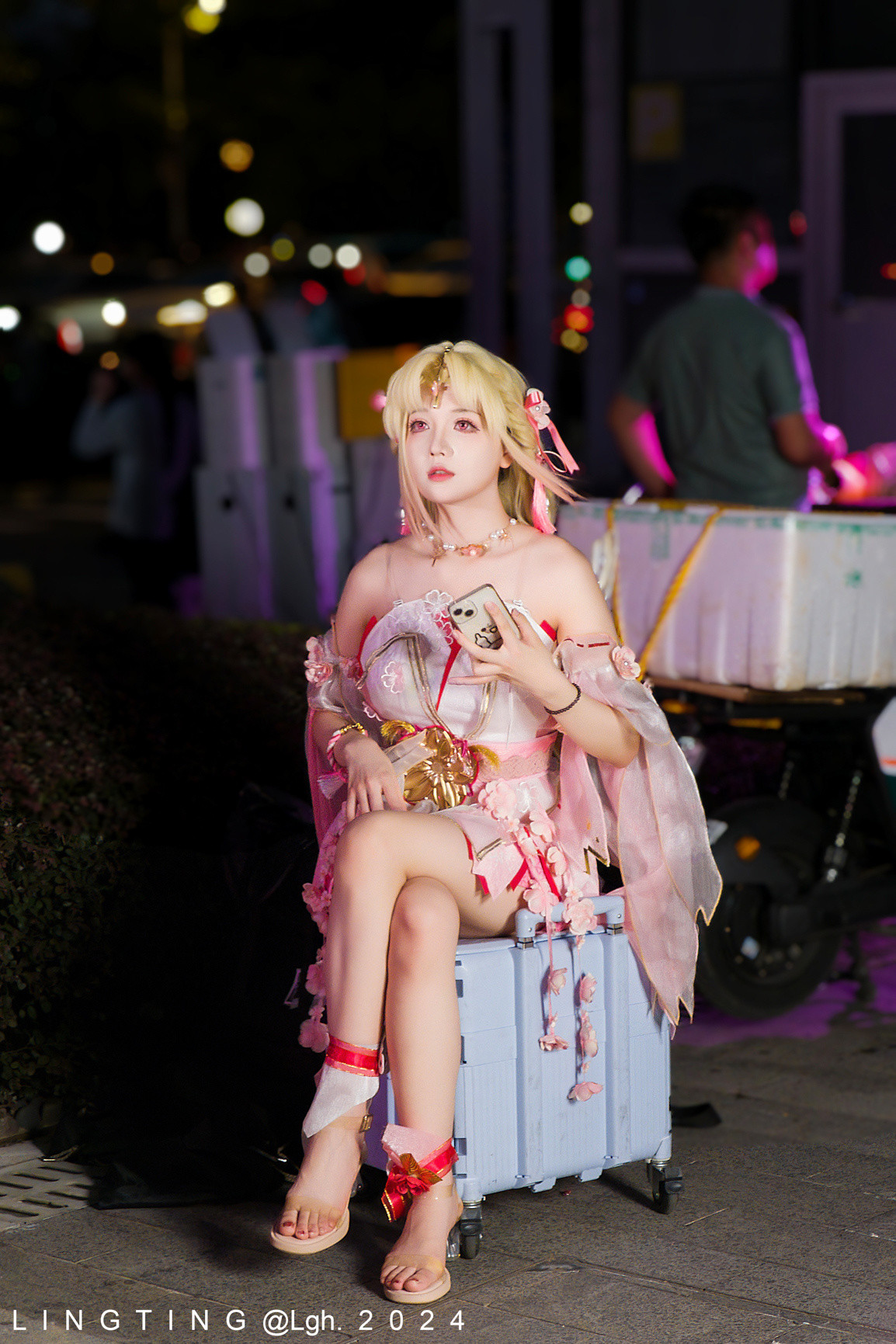 猎人拍漫展漫展分享版永劫无间胡桃摄影后期：聆听猎人