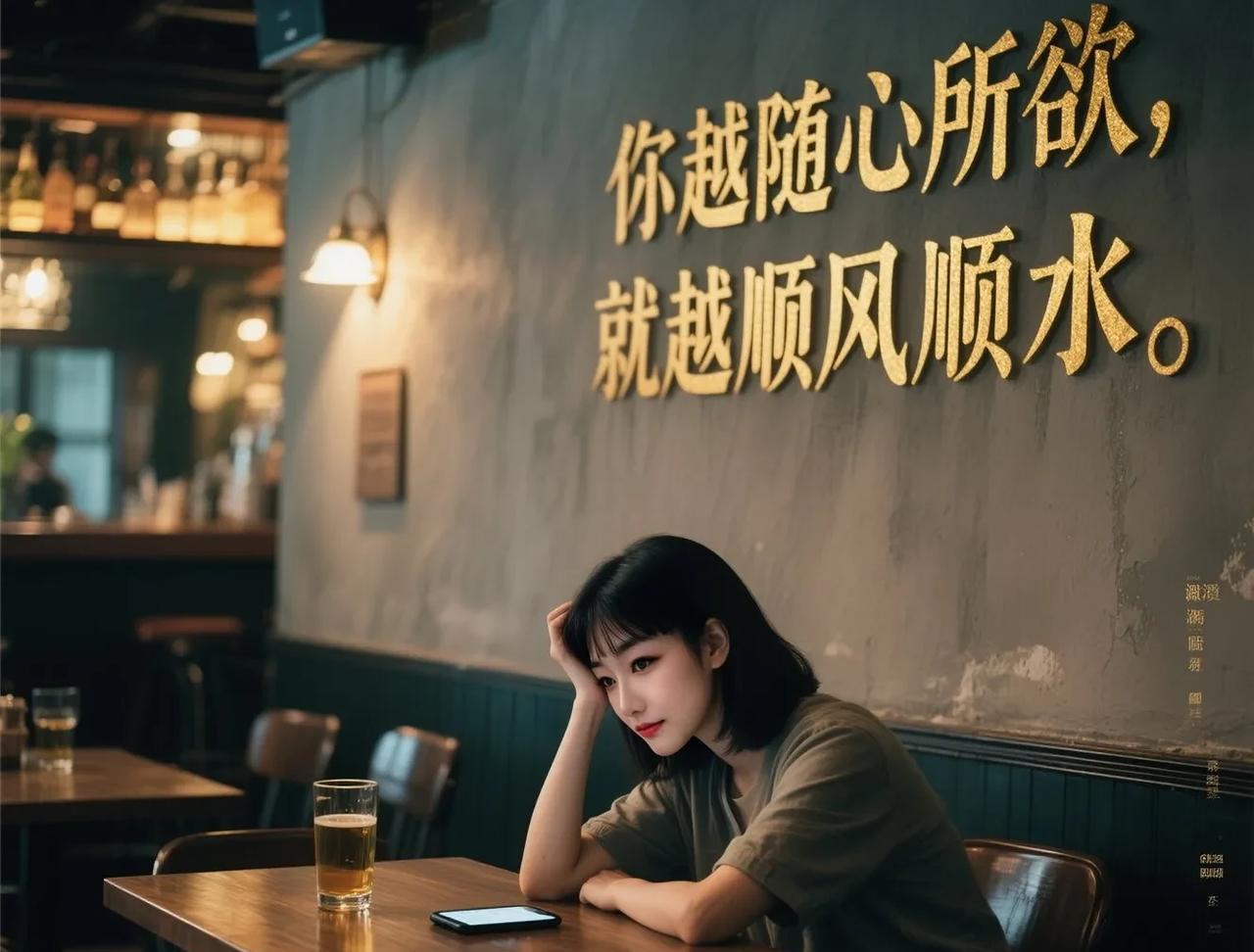 你越随心所欲，就越顺风顺水你活得越任性，反而越顺风顺水。因为，真正的顺遂，不