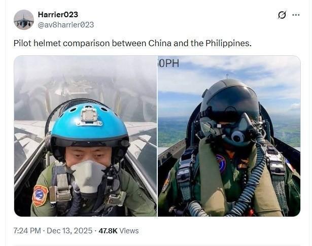 菲律宾网民：菲空军战机比歼-15更先进只能说，为了“赢”，什么角度都能找得到。