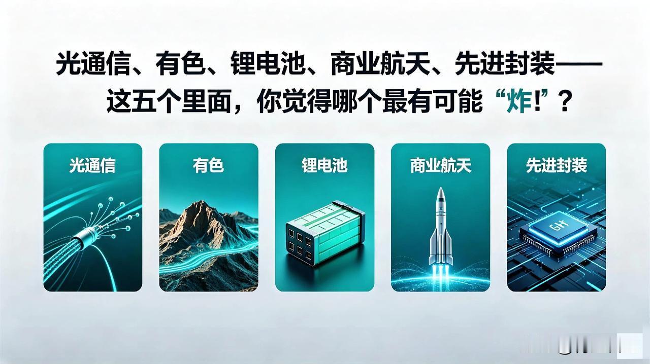有人说本周A股没戏了。我笑了。恰恰相反，这五个方向正在暗中蓄力，只差一根引线。哪