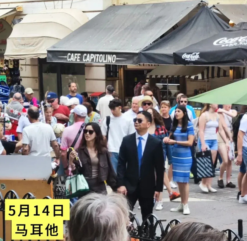 偶遇刘强东章泽天牵手逛街！5月14日，有网友中午在马耳他遇到了章泽天和刘强东夫妇