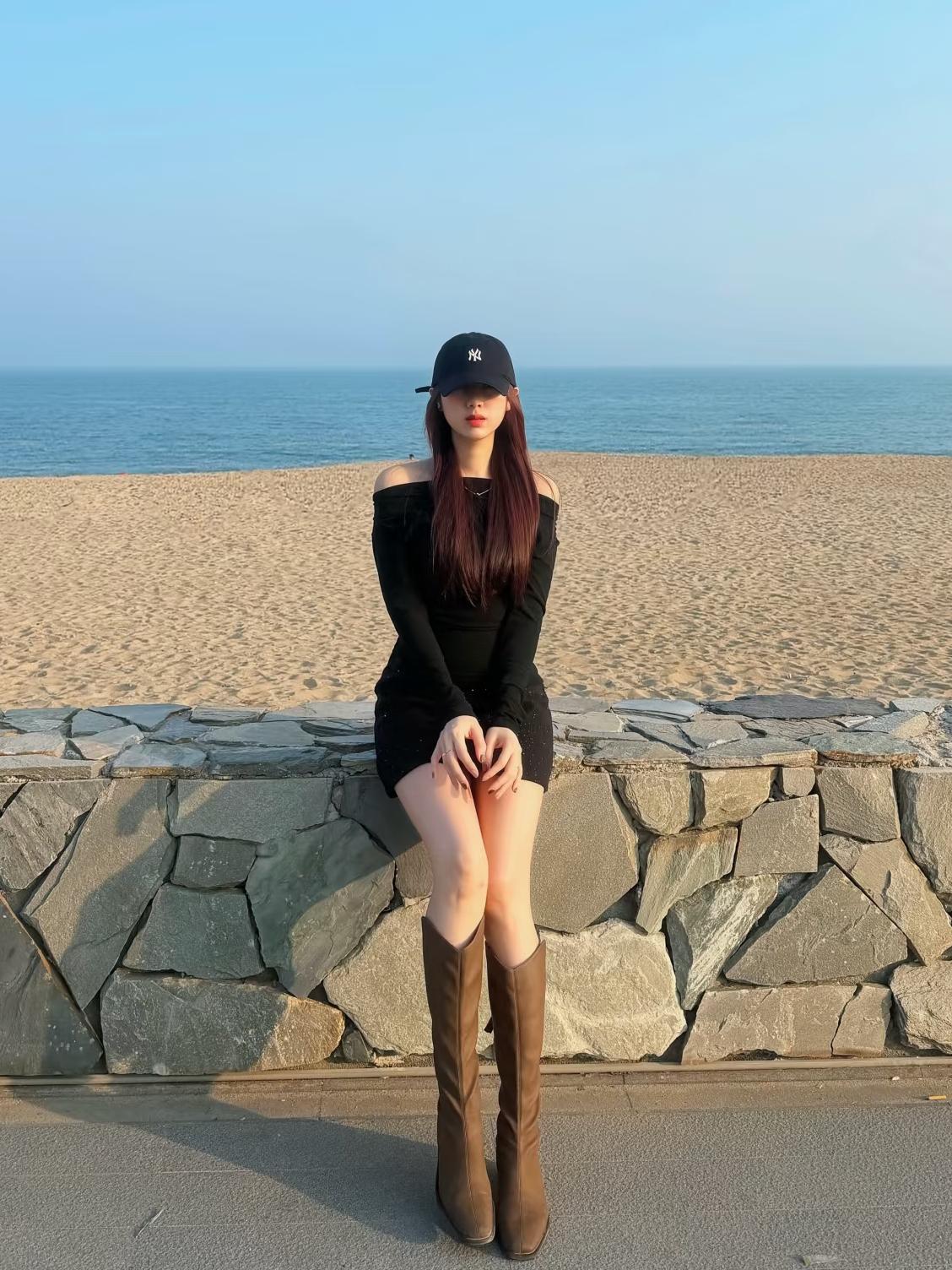 这么美的海边，肯定要拍照啦！