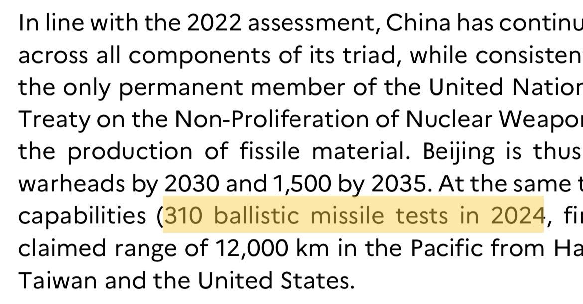 更多关于PLARF弹道导弹库存的信息出现：根据法国《2025年国家战略评估》