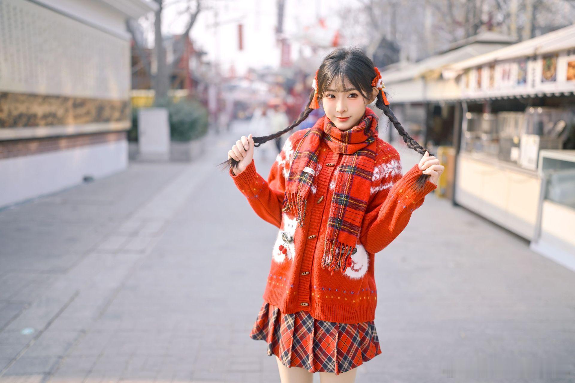 少女写真红红火火的除夕颜控正义日记的红包超震撼年味大赏美女绘梦长廊