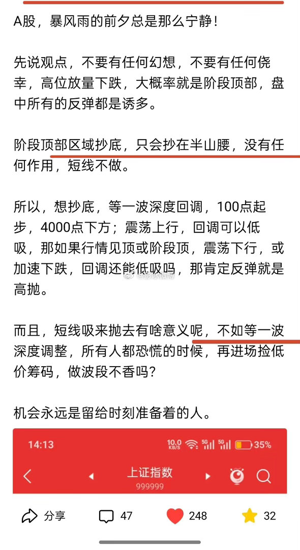 A股今日缩量下跌，风险常在大家忽视时出现。近期一直提示风险，有风控的早规避，没风