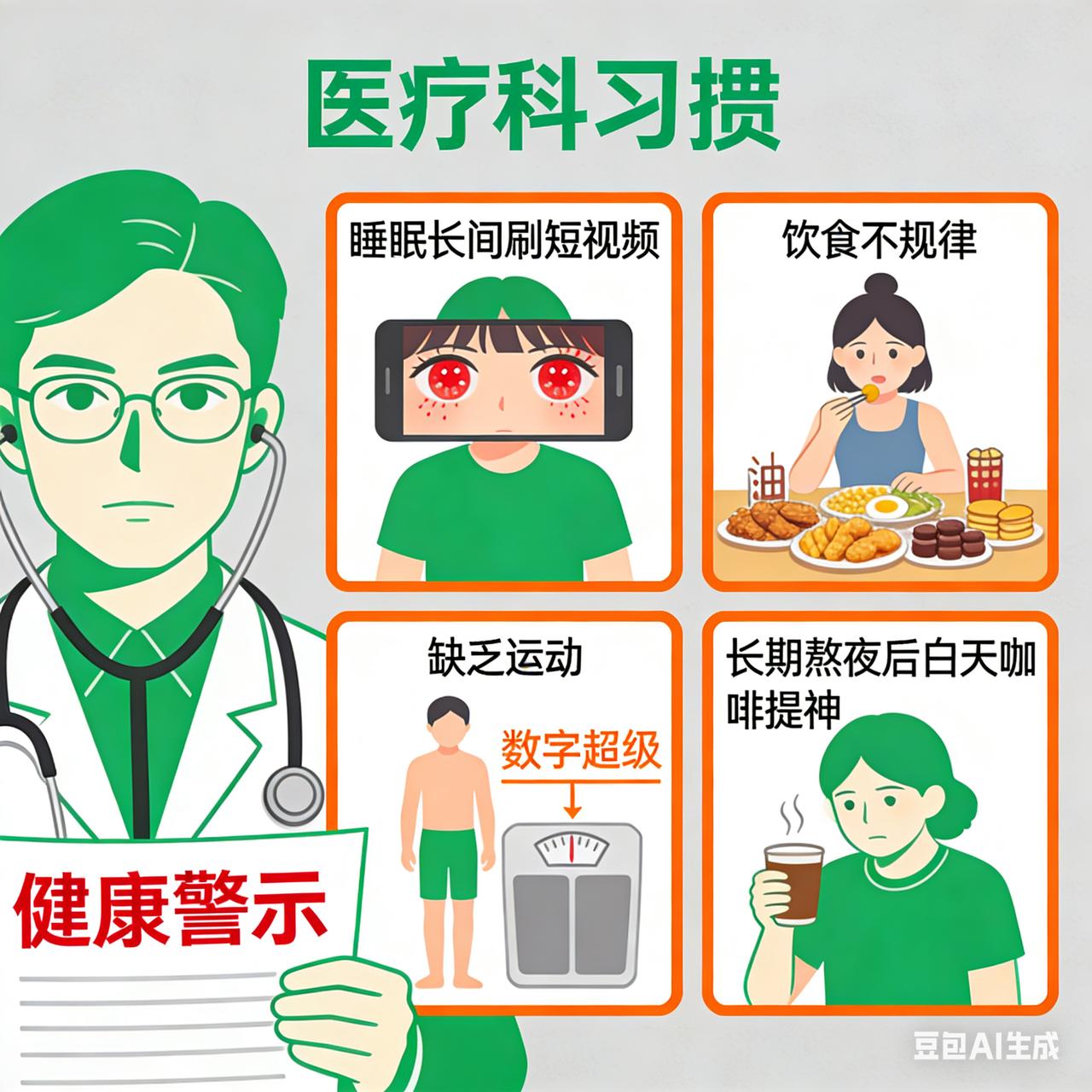 医生警告：这4个习惯比熬夜更伤身，很多人天天做癌症死亡率飙升警报：医生含泪