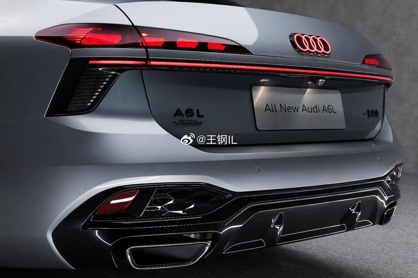 被这台新车的尾灯硬控了！这才是C级车该有的车尾气场全新A6L，贯穿式尾灯+发光四