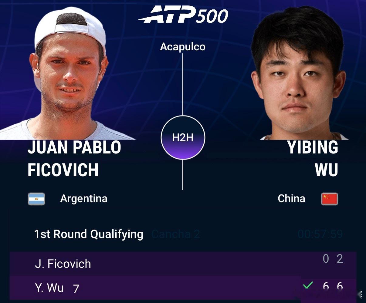 吴易昺晋级💪ATP500墨西哥电信公开赛(由汇丰银行呈现)在阿卡普尔科展开资