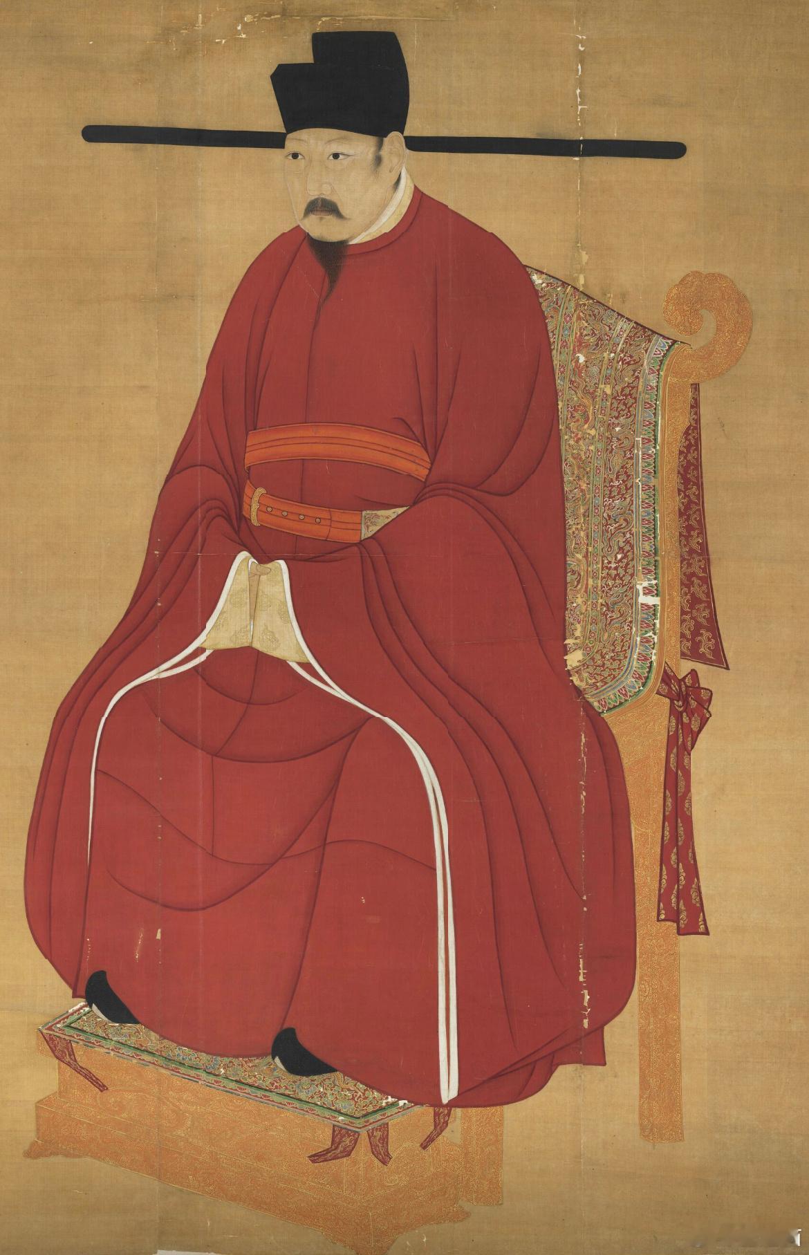 仁宗坐像轴，台北故宫博物院/藏