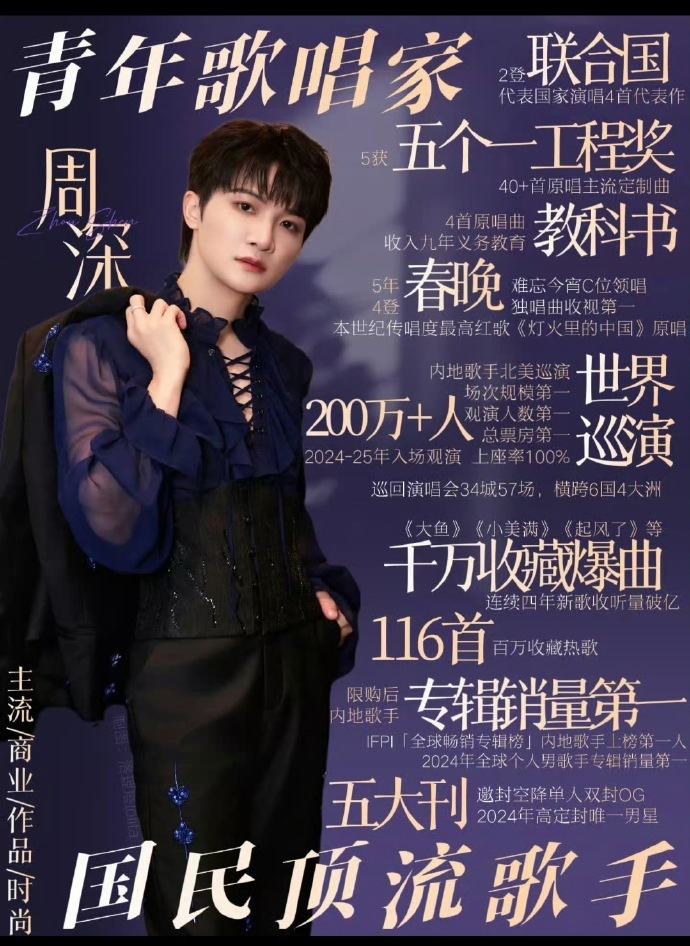 周深VOGUEMAN二月刊封面就是这个歌顶爽，周深解锁VOGUEMAN二月封面，