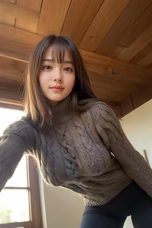 温暖冬日穿搭，毛衣+牛仔裤，舒适又时尚！🌞👗👖毛衣配裤子套装毛衣直筒裤穿