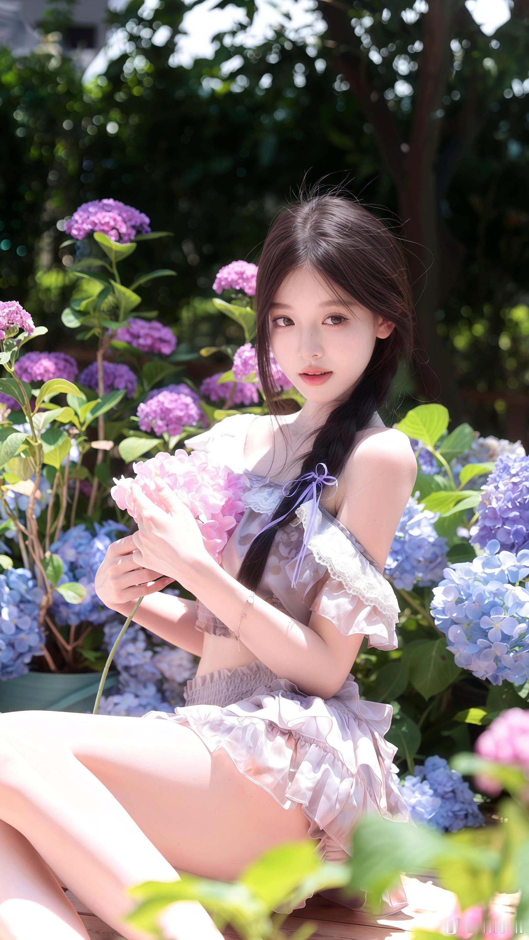 那天我经过一片花园可惜你不在来拍照了﻿﻿无尽夏上海拍照少女写真