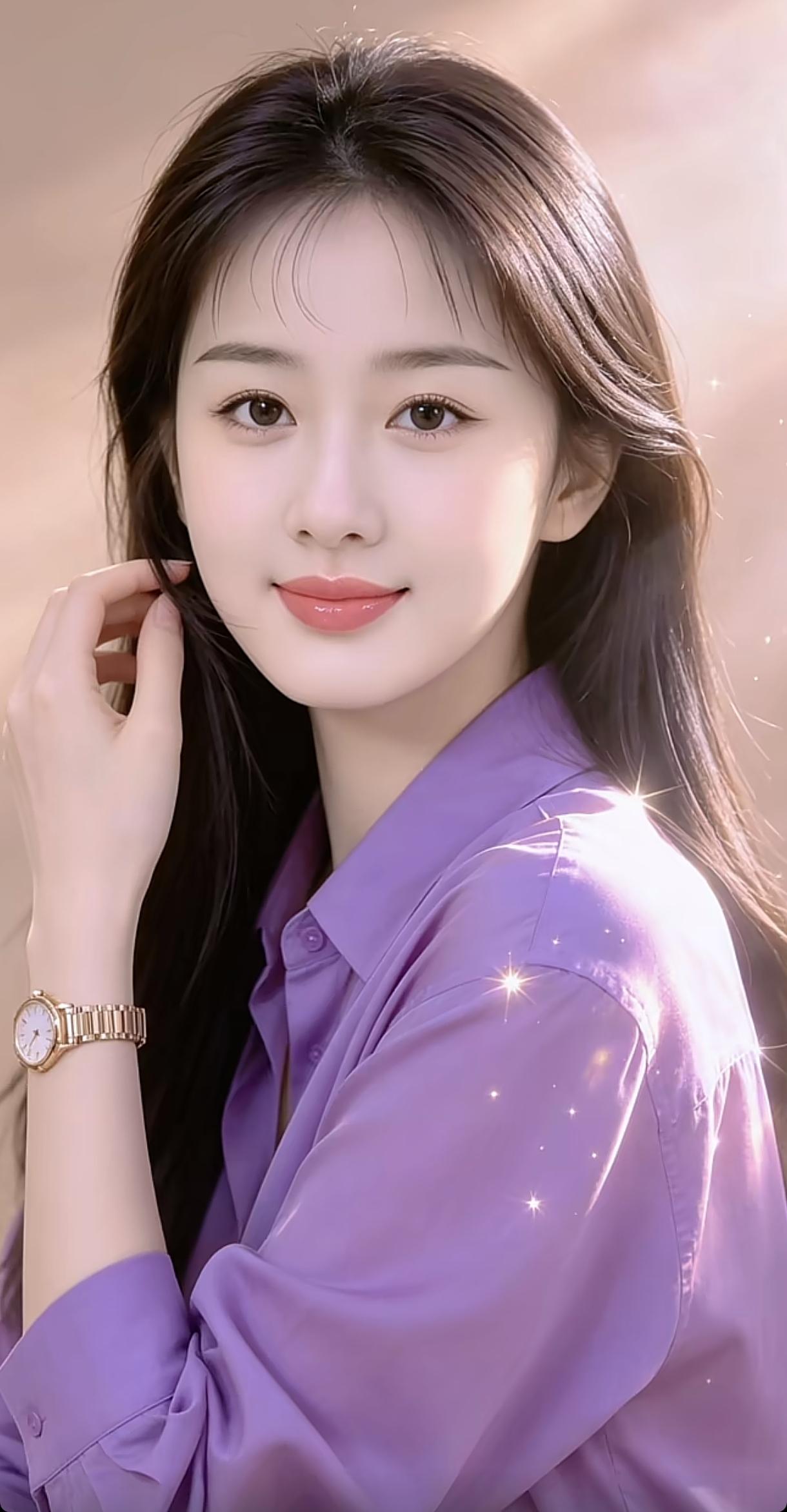 温柔紫调，甜美少女心，闪耀的阳光洒在发梢，温柔动人。女性优雅气质分享温柔紫系穿