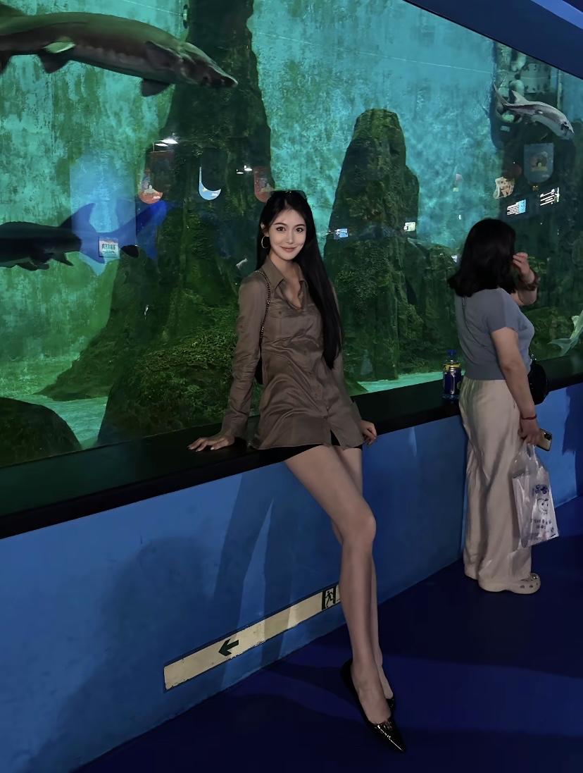 在梦幻的蓝色海洋中，遇见不一样的自己.海底世界高雅气质美女你认为最有气质的