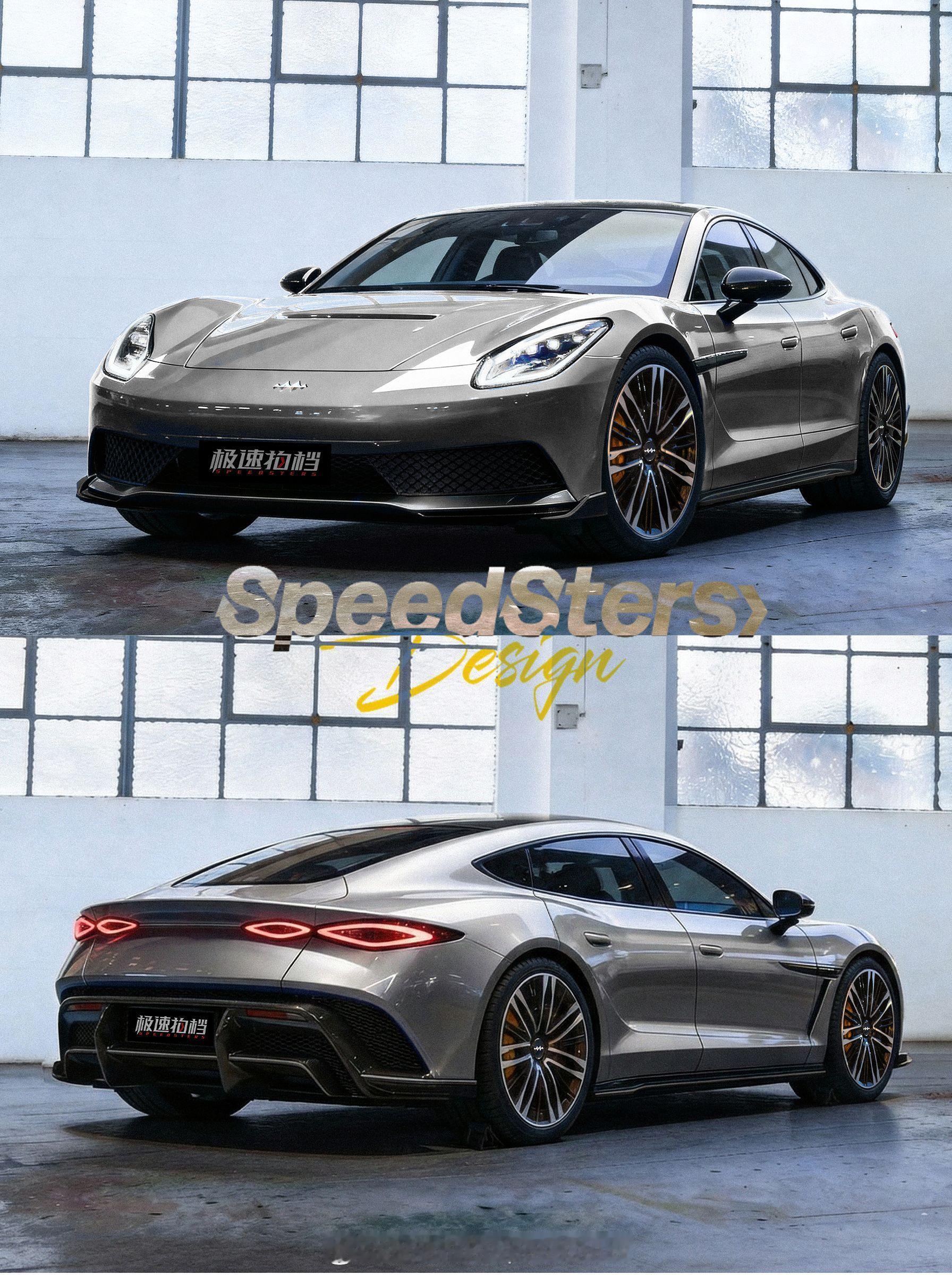 方程豹镁9低趴车头、宽体车身比例，以及溜背式的轿跑轮廓这个设计怎么“帕里帕气”，