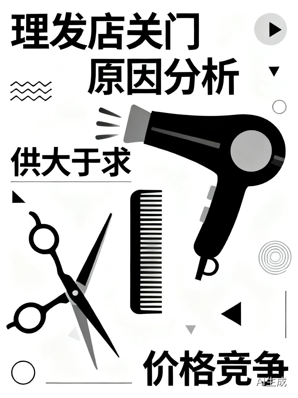 为什么现在理发店关门倒闭的风波一桩又一桩？我认为原因有四。第一，理发店开的数