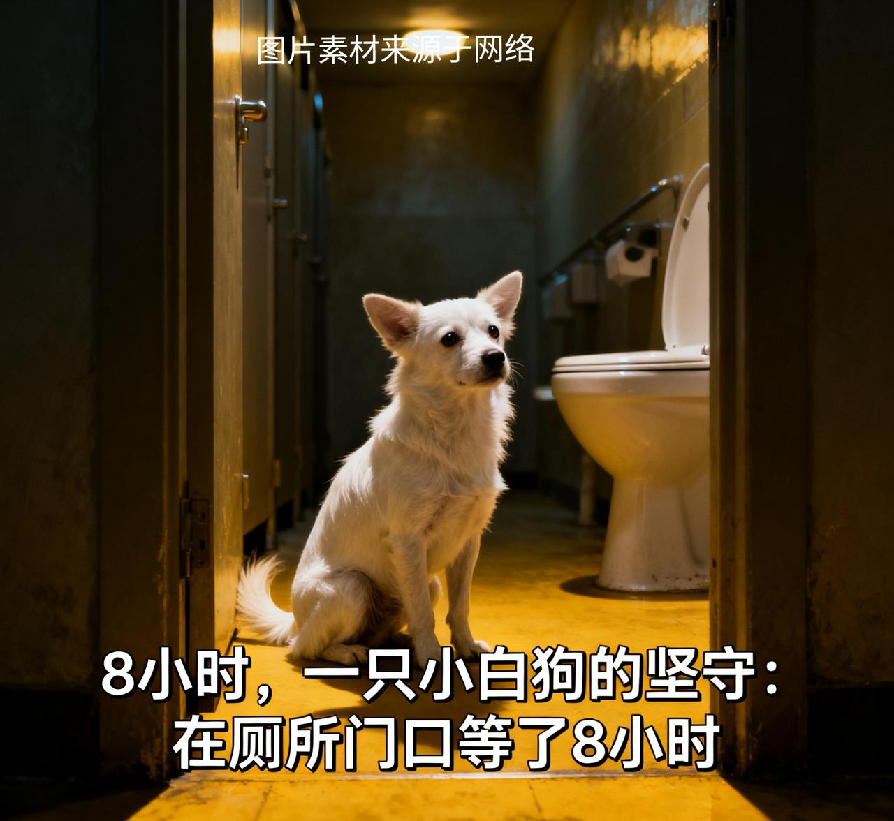 8小时，一只小白狗的坚守：在厕所门口等了8小时，却等来一个社会的温暖10月